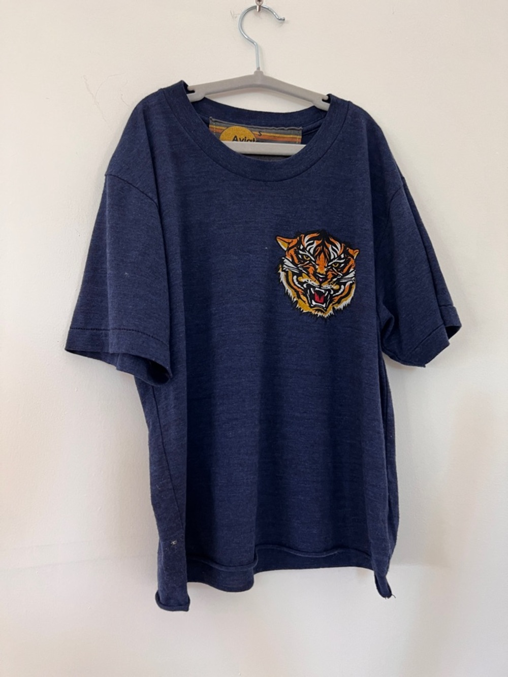 Aviator nation S Navy Blue Tee with Tiger Patch